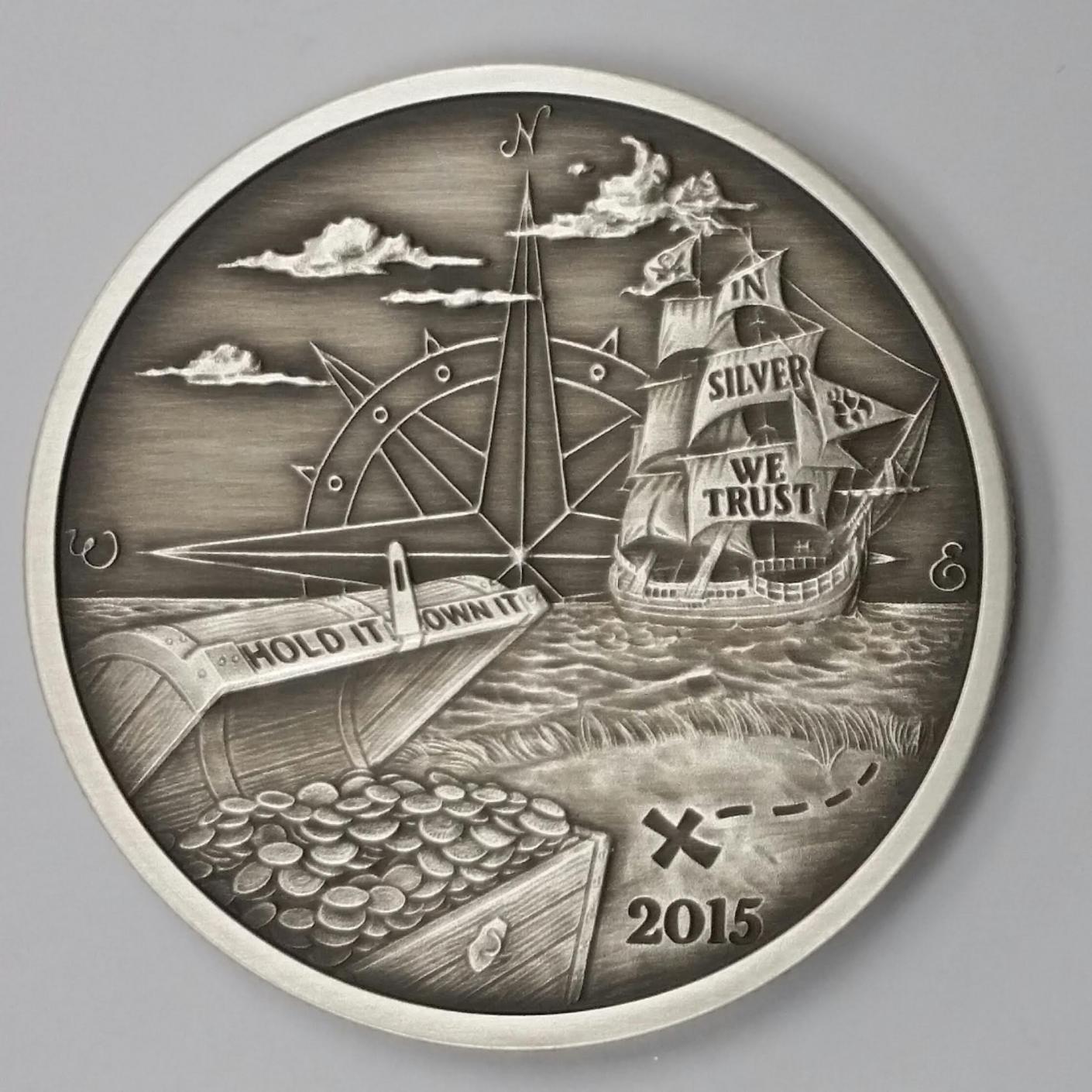 Finding Silverbug Island 2015 - Obverse - Antiqued - SD Bullion