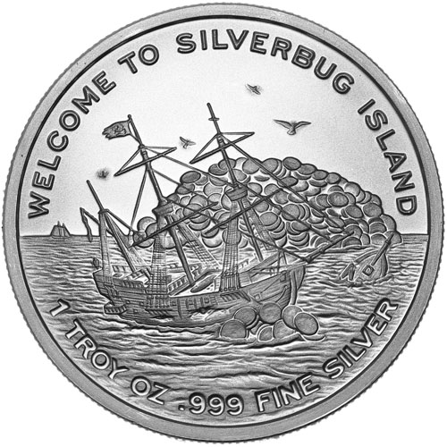 Finding Silverbug Island 2015 - Reverse - BU - JM Bullion