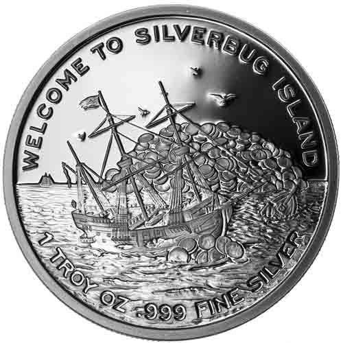 Finding Silverbug Island 2015 - Reverse - Proof - JM Bullion