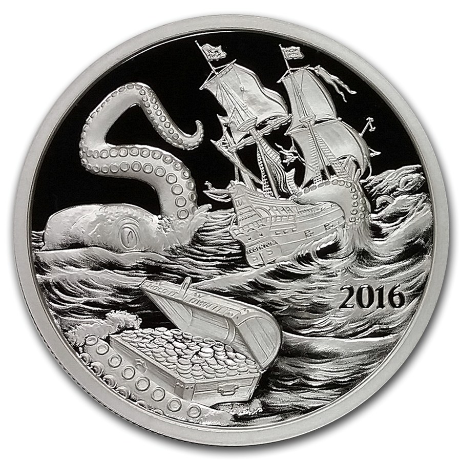 Silverbug Kraken 2016 - Obverse - Proof - Apmex